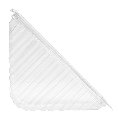 BOÎTES TRIANGULAIRES SANDWICH STANDARD  11x11x5,5 CM TRANSPARENT RPET (600 UNITÉS)