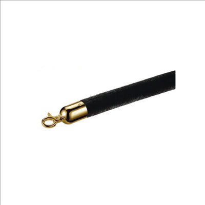 CORDON COLONNE MOBILE OR  Ø 3,2x150 CM NOIR VELOURS (1 UNITÉ)