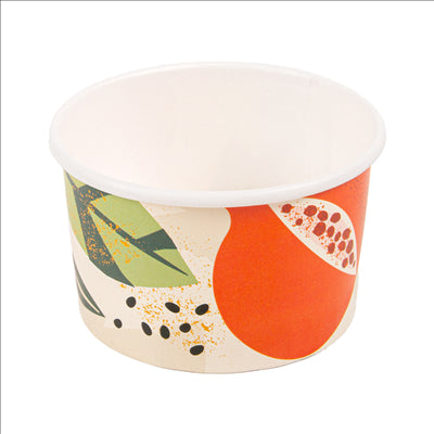 POTS À GLACES 'AMALFI' 70 ML 210 + 18 PE G/M2 Ø6,5x3,9 CM BLANC CARTON (2000 UNITÉS)