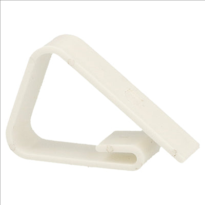 PINCES POUR FIXATION NAPPES  5x3,5x1 CM BLANC PP (100 UNITÉS)