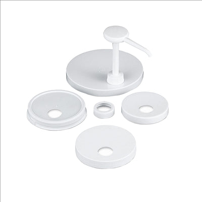 POMBE CONDIMENTS/SAUCES KIT 5 COUVERLES  25 CM BLANC PLASTIQUE (1 UNITÉ)