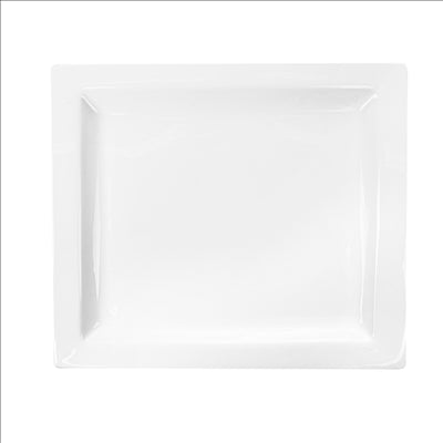 ASSIETTES RECTANGULAIRES  32x28,5 CM BLANC PORCELAINE (6 UNITÉS)