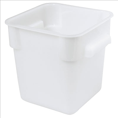 BAC ALIMENTAIRE 18 L 28,5x28,5x32 CM BLANC PP (1 UNITÉ)