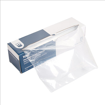 POCHES  75 MICRONS 45,5 CM TRANSPARENT LDPE (100 UNITÉS)
