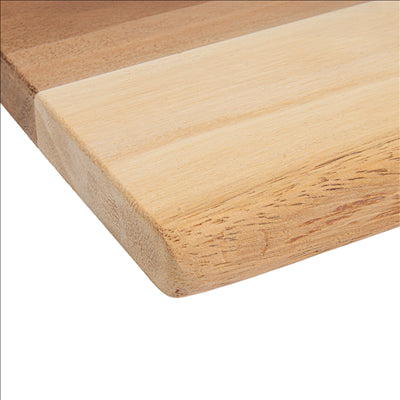 PLANCHE PRÉSENTATION RECTANGULAIRE  30x(26-30)x2 CM NATUREL BOIS (10 UNITÉS)