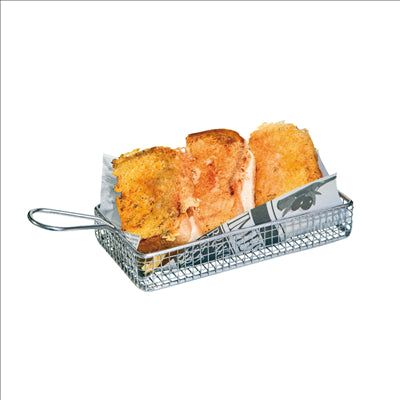 MINI FRITEUSE LONGUE 'ARTINOX'  24x15x3,5 CM ARGENTE INOX (6 UNITÉS)