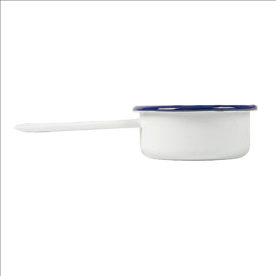 MINI SAUTOIRS 'ENAMELWARE' 50 ML 13,7x7x2,9 CM BLANC ACIER ÉMAILLÉ (6 UNITÉS)
