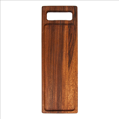 PLANCHE PRÉSENTATION RECTANGULAIRE  48x16x1,5 CM NATUREL BOIS (12 UNITÉS)