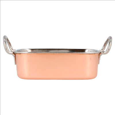 MINI BACS AVEC ANSES 'ARTINOX'  14,5x9,5x4,5 CM CUIVRE INOX (6 UNITÉS)