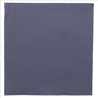 SERVIETTES ECOLABEL 'DOUBLE POINT' 18 G/M2 39x39 CM BLEU MARINE OUATE (1200 UNITÉS)