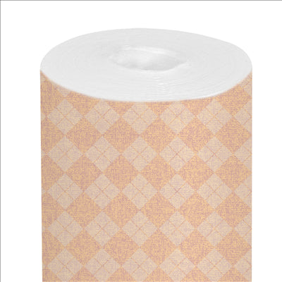 NAPPE 'LIKE LINEN - ARGYLE' 70 G/M2 1,20x25 M ABRICOT SPUNLACE (1 UNITÉ)