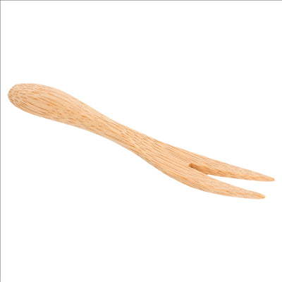 MINI FOURCHETTES  9 CM BAMBOU (50 UNITÉS)