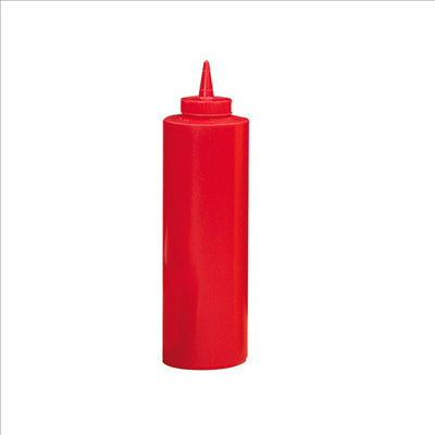 POIRES À SAUCES 720 ML Ø 7x25 CM ROUGE LDPE (6 UNITÉS)