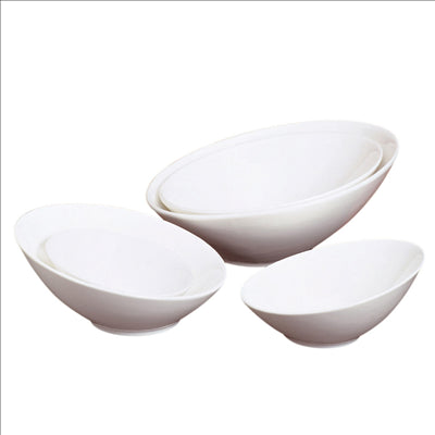 BOLS IRRÉGULIERS 300 ML Ø 15x7,4 CM BLANC PORCELAINE (6 UNITÉS)