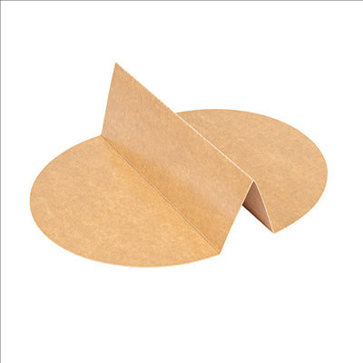 SÉPARATEUR 2 COMPARTIMENTS SALADIER 212.97  300 + 18 PE G/M2 Ø26,8/17,5x5,3 CM NATUREL KRAFT (600 UNITÉS)