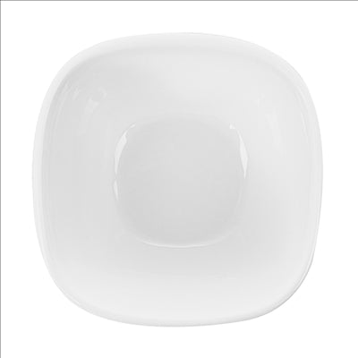 BOLS CARRÉS 700 ML 12,5x8 CM BLANC PORCELAINE (6 UNITÉS)