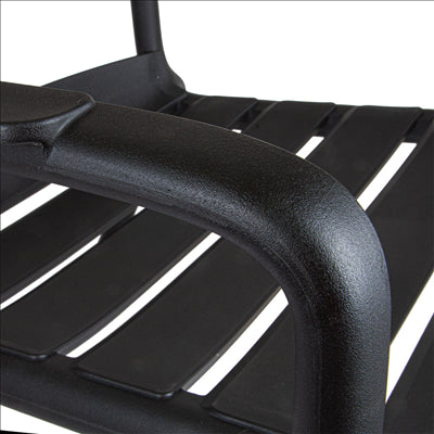 CHAISE EMPILABLE 'SUPRA-TEK'  55x64x75 CM NOIR PP (4 UNITÉS)