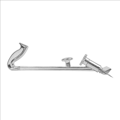 RACLEUR GRILL  41x15x10 CM ARGENTE METAL (1 UNITÉ)