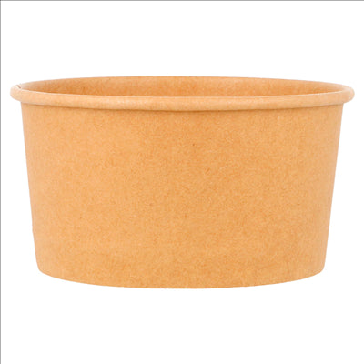 POTS À GLACES 150 ML 250 + 18 PE G/M2 Ø8,5x4,5 CM MARRON CARTON (2000 UNITÉS)