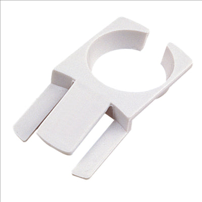 PORTE-VERRES POUR FIXER À L'ASSIETTE  7,5x4,2 CM BLANC PLASTIQUE (200 UNITÉS)