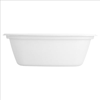 PLATEAUX 'BIONIC' 1800 ML 23,1x18,2x7,7 CM BLANC BAGASSE (300 UNITÉS)