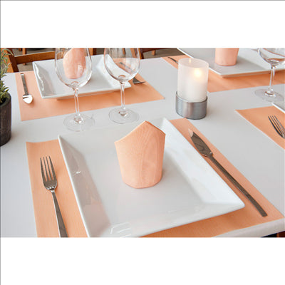 SETS DE TABLE 'DRY COTTON' 55 G/M2 30x40 CM MANDARINE AIRLAID (800 UNITÉS)