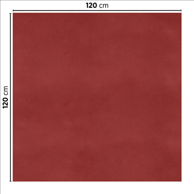 SETS DE TABLE PLIAGE M 'SPUNBOND' 60 G/M2 120x120 CM BORDEAUX PP (200 UNITÉS)