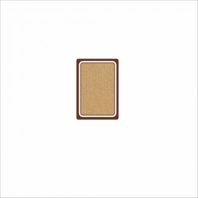 100 FEUILLES DIN A4 16 ÉTIQUETTES RECTANGULAIRES  4,5x6,5 CM KRAFT (1 UNITÉ)