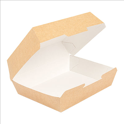 BOÎTES "LUNCH BOX" 'THEPACK' 220 G/M2 22,5x17x8,5 CM NATUREL CARTON ONDULÉ NANO-MICRO (300 UNITÉS)