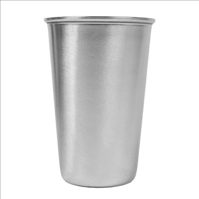 GOBELETS 'ARTINOX' 350 ML Ø 8x11 CM ARGENTE INOX (12 UNITÉS)