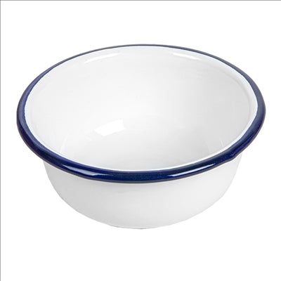 BOLS 'ENAMELWARE' 300 ML Ø 11,5x5 CM BLANC ACIER ÉMAILLÉ (6 UNITÉS)