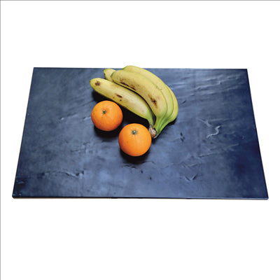 PLATEAUX GN 1/1 IMITATION ARDOISE 'ASAMI WARE'  53x32,5x0,4 CM NOIR MÉLAMINE (6 UNITÉS)