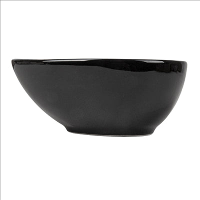 MINI RÉCIPIENTS "LARME"  Ø 10x7,2x4,1 CM NOIR PORCELAINE (12 UNITÉS)