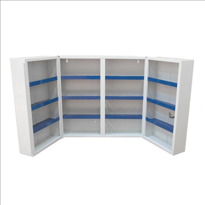 ARMOIRE PHARMACIE  52,5x19,5x53 CM BLANC ACIER (1 UNITÉ)