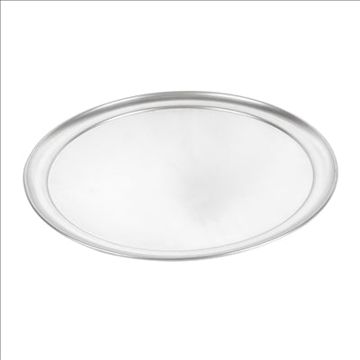 ASSIETTE À PIZZA PLATE  Ø 35 CM ARGENTE ALUMINIUM (1 UNITÉ)