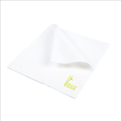 SERVIETTES 'ECO-BAMBOO' 70 G/M2 40x40 CM BLANC BAMBOU (600 UNITÉS)