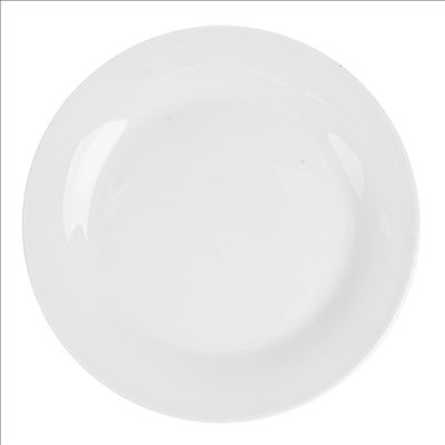 ASSIETTES PLATES  Ø 19 CM BLANC PORCELAINE (72 UNITÉS)