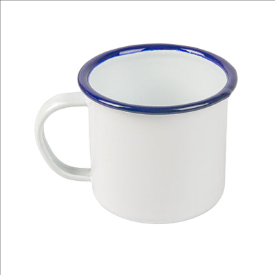 TASSES 'ENAMELWARE' 250 ML Ø 7x7 CM BLANC ACIER ÉMAILLÉ (6 UNITÉS)
