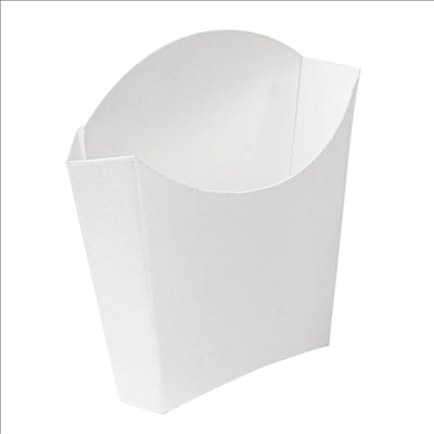 BOÎTES À FRITES STANDARD 'THEPACK' 135 G 230 G/M2 13x8x13,5 CM BLANC CARTON ONDULÉ NANO-MICRO (1200 UNITÉS)