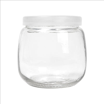 POT AVEC COUVERCLE 'WAKI GLASS' 200 ML Ø 7,3x7,3 CM TRANSPARENT VERRE (72 UNITÉS)