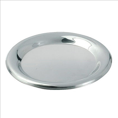 PLATEAUX POURBOIRE  Ø 14 CM ARGENTE INOX (10 UNITÉS)