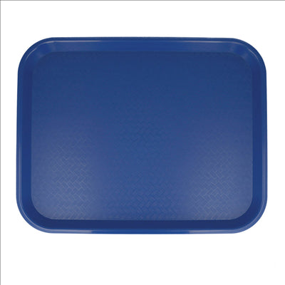 PLATEAU FAST FOOD  35,5x45,3 CM BLEU PP (1 UNITÉ)