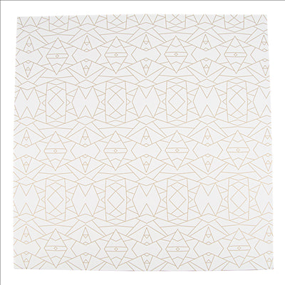 BOÎTES PATISSERIES SANS FENÊTRE 'THEPACK DECO' 250 G/M2 32x32x10 CM BLANC CARTON ONDULÉ NANO-MICRO (50 UNITÉS)