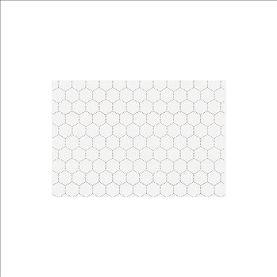 MINI PAPIER INGRAISSABLES CIRÉ 2 FACES PFAS FREE  10+60+10 G/M2 30x20 CM BLANC CELLULOSE + CIRE VÉGÉTALE (500 UNITÉS)