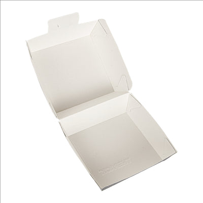 BOÎTES HAMBURGER 'THEPACK' 230 G/M2 13x12,5x6,2 CM (S) NOIR CARTON ONDULÉ NANO-MICRO (450 UNITÉS)