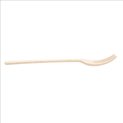 FOURCHETTES 'LUXURY'  20 CM IVOIRE FIBRE DE BOIS (10 UNITÉS)