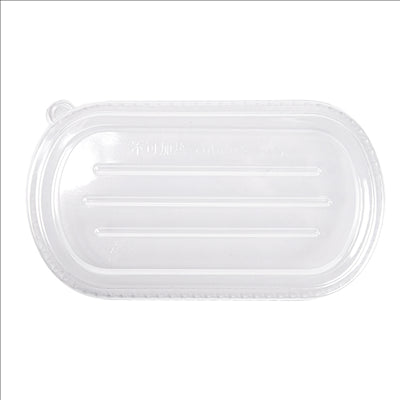 COUVERCLES LUNCH BOX 320.52/53 'BIONIC' 850 ML 23,6x13,5x1,3 CM TRANSPARENT PET (500 UNITÉS)