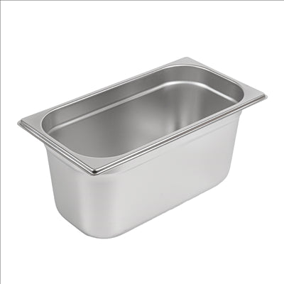 BAC GASTRONOME 1/3 4,9 L 32,5x17,5x15 CM ARGENTE INOX (1 UNITÉ)