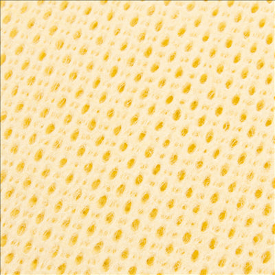 25 U. LAVETTES "SUPER PERFOKLEEN"  80 G/M2 36x42,5 CM JAUNE PALE VISCOSE (6 UNITÉS)