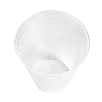 VERRES RÉUTILISABLES 150 ML Ø 6,5/4,2x7,5CM TRANSPARENT PP (1000 UNITÉS)